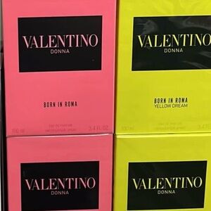 Valentino Donna Pink and Yellow Packaging
